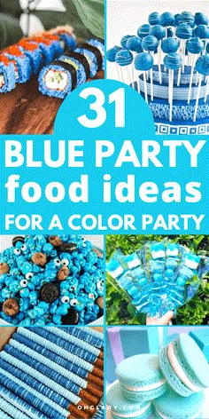 blue party food Light Blue Snacks For Color Party, Blue Themed Snack Board, Blue Food Savory, Blue Color Party Food, Blue Color Theme Party Snacks, Colour Theme Party Food, Blue Dinner Food, Orange And Blue Food Ideas, Blue And White Food Ideas