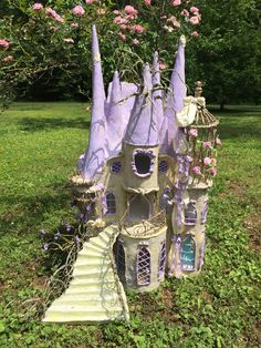 a fairy house made out of paper machs