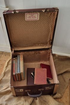 Lovely old brown square suitcase. This suitcase is made by Fred Dodge North Richmond Victoria. It is perfect as a display piece or as storage. It measures 39cm square x 20cm high. It has leather holders on the inside and stitching on the  outside. It does have some damage on the inside and some rust on the closer( please see photos) but this adds to its rustic appeal. Vintage Luggage Aesthetic, Book Suitcase, Suitcase Display, Old Luggage, Everyday Bag Essentials, Victorian Men, Suitcase Storage, Cute Luggage, Best Character Names