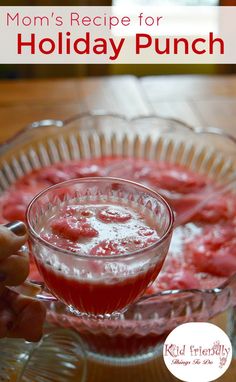 mom's recipe for holiday punch