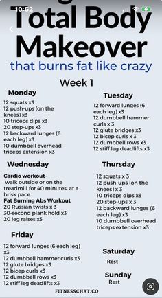 Total Body Makeover, Teen Workout Plan, Summer Body Workout Plan, Body Makeover, Full Body Workouts, Workouts For Teens, Month Workout, Summer Body Workouts