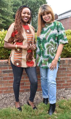 This classic beautiful Ankara tunic top could be worn with pants, skinny jeans or a pencil skirt. Dimensions Blue-  size small (18 inches)  from bust to bust Brown and Orange- medium (21 inches) Yellow and Black- (21 inches) lenght of top to seam- 27 inches Care Instructions: Handwash cold. Press with cool iron  on the wrong side only. Do not bleach. Hang dry. Ankara Tunics For Women, Green Non-stretch Short Sleeve Blouse, Casual Fitted Tunic Blouse, Fitted Casual Tunic Blouse, Casual Multicolor Short Sleeve Tunic, Fitted Multicolor Tunic Top, Casual Fitted Tunic Top, Green Fitted Casual Tunic, Fitted Green Tunic Tops