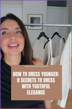 Discover 8 secrets to dressing with youthful elegance! Learn how to mix classic and modern pieces, embrace bold colors, and choose trendy accessories to create a chic, age-defying look. Confidence is key—feel fabulous at any age with these simple style tips! #YouthfulElegance #FashionTips #StyleInspiration #ChicStyle #TimelessFashion #OutfitIdeas #ElevateYourStyle Gen Z Fashion, Moda Over 40, Confidence Is Key, Fashion Tricks, Swimwear Trends, How To Mix, Classic Wardrobe Staples, Runway Trends, Stay Young