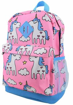 Kids back to School Backpack with Cute Boys & Girls Themed Graphics 15” Double Stitch Front Pocket Backpacks School Bags (Unicorn Backpack) These fun children’s small backpacks are the perfect size. Made of kid friendly non-toxic Eco-friendly heavy duty canvas materials. These backpacks are 15” x 11” x 4.5” with a front pocket and Side water bottle pocket. With double stitching seams and double black zippers. For matching lunch boxes and water bottles, please see our other listings! Halloween Blow Ups, Small Backpacks, Back To School Backpack, Backpacks School, Backpack Cute, Kids Bag, Unicorn Backpack, Back To School Backpacks, Girl Backpacks School