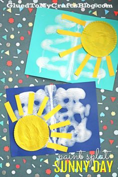 paper plate sun crafts for kids to make