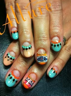 #nail #unhas #unha #nails #unhasdecoradas #nailart unhas Bijou Nail Mexican design Pattern Nails, Half Moon Nails, Moon Nails, Fabulous Nails, Nail Art Summer, Beautiful Nail Art, 3d Nail Art