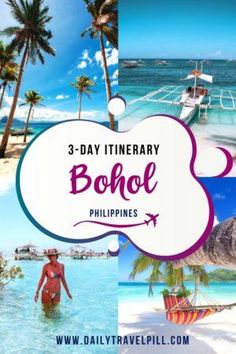 the three day itinerary in bohol philippines