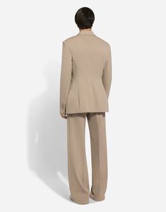 Tailored straight-leg pants in stretch wool: Beige Regular fit Belt loops on the waist Fly-covered zipper and button fastening Front slant pockets and buttoned welt pockets at the back The item measures 120 cm on the outer leg and the hem is 28 cm wide on a size IT 48 Made in Italy Jacket Beige, Blazer Beige, Workout Jacket, Wool Jacket, Straight Leg Pants, Welt Pockets, Welt Pocket, Mens Suits, Leg Pants