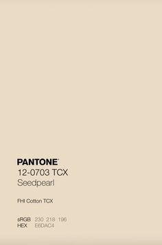 pantone's 12 - 0703 tcx seedpeart fh cotton tex