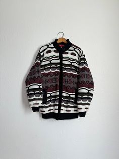 "VTG Ashton cove Coogi style zip up sweater  Size L Ptp-46\" Tagged a medium but fits like a large based on measurements! In great condition, insulated on the inside so it's nice and warm, classic coogi!" Zip Up Sweater, Sweater Sizes, Zip Ups, Street Wear