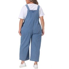 These overalls feature adjustable straps with buckles, allowing for a customized fit. The straps are sturdy and can be easily adjusted to accommodate different body shapes and sizes. With two functional buttons and pockets, these overalls provide ample storage space for your essentials. The straight-leg pants have a full-length hem that can be rolled up for a trendy and avant-garde look. These overalls are perfect for a casual outing or a day of shopping with family or friends. The loose fit and Denim Blue Jumpsuit With Adjustable Straps, Denim Blue Overalls With Adjustable Straps, Medium Wash Denim Jumpsuit With Adjustable Straps, Blue Casual Shortalls With Adjustable Straps, Casual Blue Shortalls With Adjustable Straps, Casual Denim Blue Overalls With Adjustable Straps, Medium Wash Denim Overalls With Adjustable Straps, Dark Wash Denim Jumpsuit With Adjustable Straps, Medium Wash Shortalls With Adjustable Straps