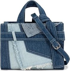 Denim Art, Trendy Denim, Purse For Women, Handbags Crossbody, Halloween Food