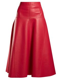 Women Soft Genuine Lambskin Red Knee Length Leather Skirt Pure Hot Party Skirt | eBay A Line Skirt Outfits, Leather A Line Skirt, All For Me, Long Leather Skirt, Red Leather Skirt, Black Skirt Outfits, Leather Midi Skirt, Party Skirt, Line Skirt