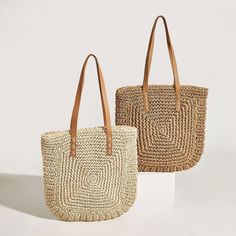 【Material】This woven bag is hand-woven from PU leather cut into leather strips of a specific width,fine and firm workmanship,soft leather gives a comfortable feel!【Structure】Open it, there is a main pocket,It can store mobile phones, chargers, glasses, and eyeshadow palettes！【Occasion】The handmade bag can be carried on one shoulder or by hand, casual and fashionable, suitable for various occasions such as work, shopping, dating and parties. It can be used all year round and is a nice accessory!【 Rattan Bag, Leather Cuts, Rainbow Color, Woven Bag, Handmade Knitting, Handmade Bags, Casual Bags, Hobo Bag, Large Bags