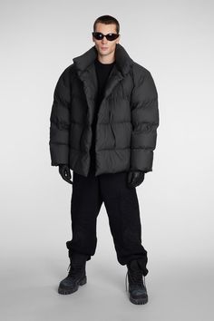 Puff Jacket Outfit, Black Outfit Men, Mens Puffer Jacket, Puff Jacket, Standing Poses, Balenciaga Mens, Coat Outfits, Mens Streetwear, Bold Fashion