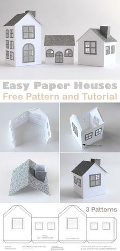 the instructions for how to make a paper house