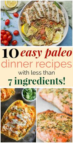 10 easy paleo dinner recipes with ingredients or less