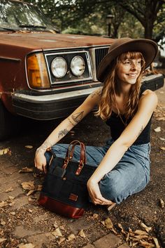 Pictured in our black weather resistant waxed canvas and chestnut leather. A bag that feels familiar. Designed to be that perfect size, not too big, not too small. More structure and fit. Four interior and four exterior pockets keep things organized. Complete with handles and a cross body strap. Chestnut Leather, A Cross, Chestnut, Weather Resistant