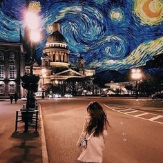 love this design idea for my Photoshop composite. At Night, A Girl, Photoshop