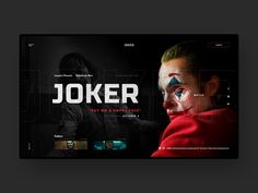 the joker website is displayed on a computer screen