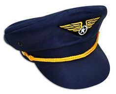 BTS-NA 3700 - Pilot Cap - Discount Novelties and Toys Adjustable Cap For Costume, Adjustable Costume Cap, Novelty Costume Cap Hat, Adjustable Blue Cap Costume Hats And Headpieces, Blue Adjustable Cap-style Costume Hats, Novelty Blue Adjustable Costume Accessories, Blue Adjustable Novelty Costume Accessories, Blue Novelty Costume Accessories Adjustable, Pilot Wings