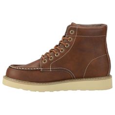 PRICES MAY VARY. Synthetic upper Lace up closure Cushioned insoles You Can’T Go Wrong With The Men’S Cypress, A Chunky Moc Toe 6 Inch Lace Up Boot. Rugged And Lightweight With Cool Comfort – Looking Good Never Felt So Good. Brown Slip-resistant Ankle-high Boots, Rugged Synthetic Boots With Round Toe, Mens Shoes Boots, Boots Ankle, Looking Good, The Men, Lace Up Heels, Shoe Store, Casual Boots