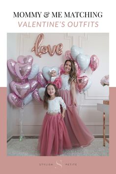 Make Valentine's Day sweeter with these Mommy and Me Matching Valentine's Day Outfit ideas! These flowy full Maxi Skirts have gorgeous pink colors and are paired with sweetest lace tops for the perfect matching Valentine's Day outfits! Mommy Me Outfits, Stylish Petite, Full Maxi Skirt, Mommy And Me Outfits, Valentines Outfits, Valentine's Day Outfit, Kid's Fashion, Pink Outfits, Maxi Skirts