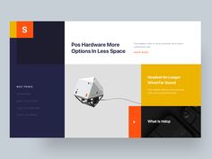 the landing page for post - hardware more options in less space, with an image of a