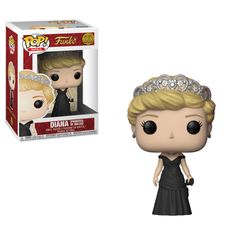 a pop vinyl figure wearing a tiara