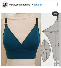 an image of a woman's top and sewing pattern