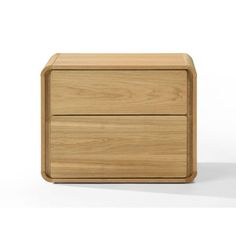 a small wooden box with two drawers