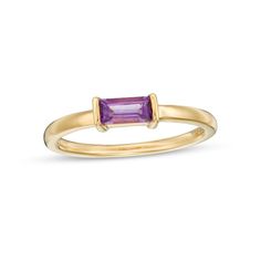 This personalized ring from Tailor + You™ gleams with endless fashion possibilities. Created in a metal of your choice, this look showcases a sideways 6.0 x 3.0mm baguette-cut birthstone of your selection. Choose up to three bands, each with the stone and metal color you select. Buffed to a brilliant luster, this ring is perfect for any occasion. Sterling silver rings cannot be resized after purchase. Designed by You - Especially for You! Birth Stone Ring Designs, Endless Fashion, Stone Ring Design, Gift Inspo, Personalized Ring, Especially For You, Personalized Rings, Stone Gold, A Metal