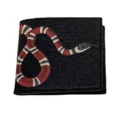 Absolutely Perfect Condition Coral Snake Print Black Leather. Not A Single Flaw In Unused Condition Designer Black Leather Wallet, Designer Black Bifold Wallet, Gucci Leather Wallets With Rfid Blocking, Gucci Leather Wallet With Rfid Blocking, Gucci Leather Wallet For Business, Gucci Leather Business Wallet, Designer Gucci Wallet With Rfid Blocking, Gucci Luxury Wallets With Rfid Blocking, Gucci Luxury Wallet With Rfid Blocking