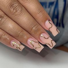 pretty & unique nails. follow for more content. Sassy Nails, Work Nails, Glow Nails, Short Square Acrylic Nails, Acrylic Nails Coffin Short