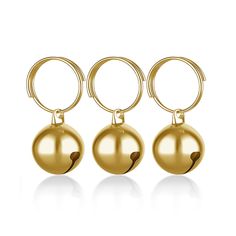 Coastal Pet Round Dog Bells Dog Charm Bells Pet Pendant, 3 PCS Anti-Lost Training Bells for Collars, Suitable for Pet Pendant Bell Logo, Pet Collar Charms, Dog Collar Charms, Dog Bell, Collar Accessories, Dog Charm, Dog Charms, Cat Accessories, Cat Collar