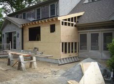 a house being built in the middle of construction