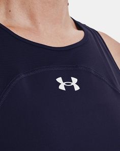 Insanely soft, breathable fabric|4-way stretch material moves better in every direction|Material wicks sweat & dries really fast|Strategic mesh panels for added ventilation where you need it|Classic racerback design|Dropped, shaped hem for enhanced coverage Navy Breathable Activewear For Gym, Nylon Running Tops With Mesh Back, Sleeveless Mesh Activewear With 4-way Stretch, Navy Go-dry Activewear For Gym, Navy Go-dry Activewear For Sports, Functional Navy Activewear For Gym, Navy Athleisure Activewear For Sports Season, Navy Athleisure Activewear, Navy Functional Activewear For Training