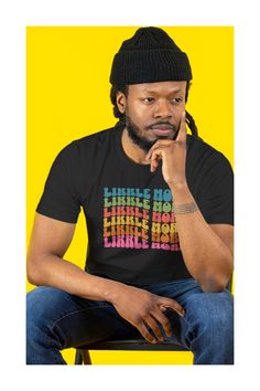 Jamaica Patois shirt, with retro groovy font and vibrant colors Jamaican Patois, Retro Groovy Font, Groovy Font, Retro Groovy, Retro Tshirt, Trending Topics, Jamaica, Cool T Shirts, Science Poster