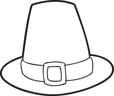 FREE Printable Pilgrim Hat Coloring Page For Kids Pilgrim Hat Template, Hat Coloring Page, Pilgrim Crafts, Thanksgiving Coloring Sheets, Pilgrims And Indians, Thanksgiving Hat, Locker Tags, Thanksgiving Crafts Preschool, Turkey Hat