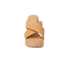 Vegan Raffia Espadrille upper, Slip on for easy entry,4\ raffia espadrille wrapped block heel / platform, Open square toe, Lightly padded insole, Man made outsole, Crisscross upper strap design | Women's Beach by Matisse Caravan Platform Dress Sandals in Cognac Size 8 Straw Wedge Sandals With Block Heel For Beach, Beach Straw Wedge Sandals With Block Heel, Casual Brown Straw Heels, Brown Straw Espadrilles For Summer, Brown Straw Summer Espadrilles, Casual Straw Espadrilles With Wrapped Heel, Brown Straw Espadrilles For Beach, Brown Straw Espadrilles For The Beach, Casual Woven Heels For Vacation