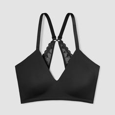 Designed to give you a boost, this bralette features our first-ever sewn-in pads with enhanced lifting and shaping. In a flexible, pull-on silhouette, this comfy style is like a push-up without wires—you'll want to wear it on repeat. True Everybody by True & Co: We make bras that feel good. Stretch V-neck Bra With Adjustable Straps, Black V-neck Sports Bra, Low-cut Stretch Nursing Bra With Padded Cups, Black V-neck Bra With Removable Pads, Stretch Low-cut Nursing Bra With Padded Cups, Stretch Low-cut Nursing Bra With Removable Pads, Black Low-cut Sports Bra With Removable Pads, Low-cut Nursing Bra With Medium Bust Support, Stretch No-show Bra With Padded Cups