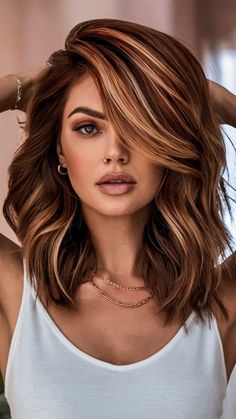 #HairStyles#HairInspiration#HairGoals#HairTrends#HairFashion#HairIdeas#HairTransformations#HairArt#HairLove#HairInspo#HairMagic#HairDesign#HairCare#HairJourney#HairMakeover#HairTips#HairColor#Hairstylist#HairCut#HairDo#HairBraids#airUpdo#CurlyHair#StraightHair#ShortHair#LongHair#NaturalHair#WeddingHair#BridalHair#HairFashion Auburn Balayage Hair Brunettes, Red Undertone Highlights, Fall Hair Colors Medium Length, Medium Length Hair With Layers Brunette Balayage, Auburn Balayage Medium Length, Auburn Brown Hair Balayage, Auburn Long Bob, Medium Length Haircut And Color Ideas, Auburn Lowlights In Light Brown Hair