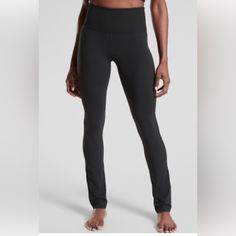 New Athleta Black Rib Pant, Inseam 28.5”, Powervita Fabric, High-Rise Waistband, Size Sp Mid-rise Moisture-wicking Yoga Pants For Sports, Sporty High Rise Training Bottoms, Fitted Mid-rise Activewear For Sports, High Rise Athleisure Bottoms For Sports, Mid-rise Go-dry Yoga Pants For Sports, Mid-rise Sporty Training Bottoms, High Rise Sporty Bottoms For Sports, Sporty Mid-rise Bottoms For Training, Sporty Mid-rise Activewear For Pilates