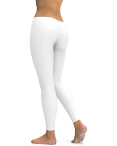 Whiter than Snow, Solid White Leggings These Solid White Leggings are incredibly flattering and a super versatile piece to add to your collection. As you know white is the easiest shade to style, you can wear these as a white on white outfit or pair it back with colors and prints. Made to mould to your body and support your every move. Made from highest quality material: the Gearbunch Solid White Leggings are 100% handmade, squat proof, super soft and comfortable. Make these your next best yoga leggings, workout tights, or everyday pant Be Happy, Be Bright, Be You with Gearbunch White Stretch Tights, White Stretch Full Length Activewear, White Full Length Stretch Activewear, High Stretch White Pants For Spring, High Stretch Footless White Bottoms, White Full Length Yoga Pants For Spring, White Stretch Footless Leggings, White Stretch Leggings For Yoga, White Stretch Tights For Yoga