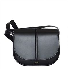 A.P.C. Small Messenger Bag Classic Satchel Shoulder Bag With Dust Bag, Classic Crossbody Shoulder Bag With Dust Bag, Classic Satchel Saddle Bag With Dust Bag, Classic Tote Flap Bag With Detachable Strap, Modern Bag With Detachable Strap And Flap, Designer Flap Bags With Adjustable Strap, Luxury Black Saddle Bag With Magnetic Closure, Workwear Flap Bag With Detachable Strap, Workwear Bags With Detachable Strap And Flap Shape