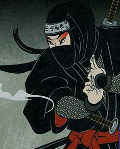 Japanese Emperor Art, Ninja Art Wallpaper, Ninja Tattoo, Ninja Japan, Nerd Cave, Arte 8 Bits, Japanese Art Prints