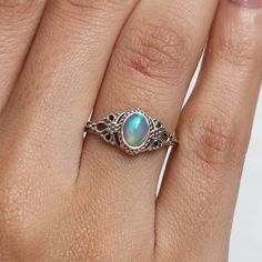 Ethiopian Opal Ring, 925 Sterling Silver Ring, Oval Gemstone Ring, Bohemian Ring, Hippie Ring, Handmade Silver Jewelry, Every Day Ring Gemstone Name - Ethiopian Opal  Stone Quality - AAA Ring Weight - 2.21 gm Stone Shape - As shown in the picture Ring Size - All Ring Size Available  You'll get the exact product as shown in the pictures We serve complete 925 sterling silver Jewelry and genuine properties of the stone. The products are dispatched from the small business from USA. Product Quality a Picture Ring, Hippie Ring, Hippie Rings, Handmade Silver Jewelry, Ethiopian Opal Ring, Bohemian Ring, Bohemian Rings, Ring Oval, Silver Jewelry Handmade