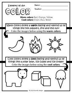 the worksheet for color by numbers is shown in black and white, with different colors