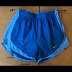 Sky Blue Short With Slightly Lighter Blue Sides. Never Worn Poshmark Clothes, Athletic Clothes, Nike Running Shorts, Blue Nike, Nike Blue, Athletic Outfits, Shorts Athletic, Nike Shorts, Nike Running