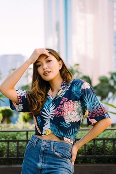 Reimagine the iconic Aloha Shirt for our chic gals with our Women's Petite Aloha Shirt. Giving you the sleek boyfriend fit with a relaxed silhouette, it's the ideal Hawaiian-inspired piece to add to your wardrobe. Offering versatility and style, choose how you wear your aloha shirt; button it up, leave it open, tuck it in, tie a knot, or turn it into a cropped shirt for a splash of fun in your outfit. This is your new go-to piece that radiates confidence, featuring actual coconut buttons with a matching left breast pocket. * 100% Rayon * Offering S-L. * Matching print on the left breast pocket. * Real coconut buttons. * Cut & sewn in Hawaii, USA. * Machine washable. More Made-in Hawaii Gift Ideas: https://www.etsy.com/shop/NinthIsle?ref=search_shop_redirect More Made in Hawaii Matching Fam Summer Tops With Tropical Print For Beach Party, Printed Blouse With Camp Collar For Vacation, Tropical Hawaiian Shirt For Summer Day Out, Summer Tropical Hawaiian Shirt For Day Out, Hawaiian Shirt For Summer Day Out, Hawaiian Style Tops For Beach Season, Hawaiian Beach Tops For Day Out, Hawaiian Beach Season Tops For Day Out, Tropical Tops For Day Out